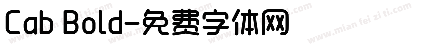 Cab Bold字体转换